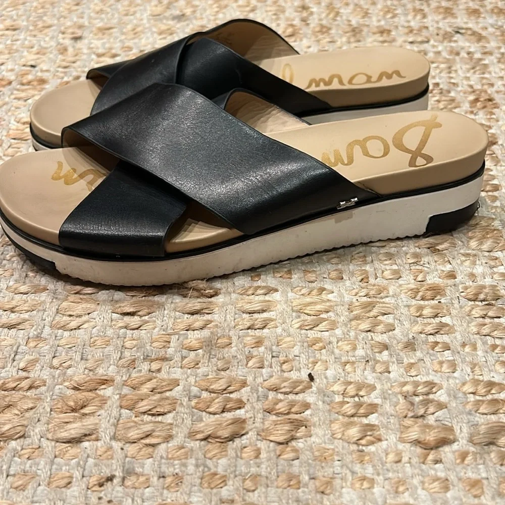 Sam Edelman Black and Tan Sandals - Picture 3 of 8